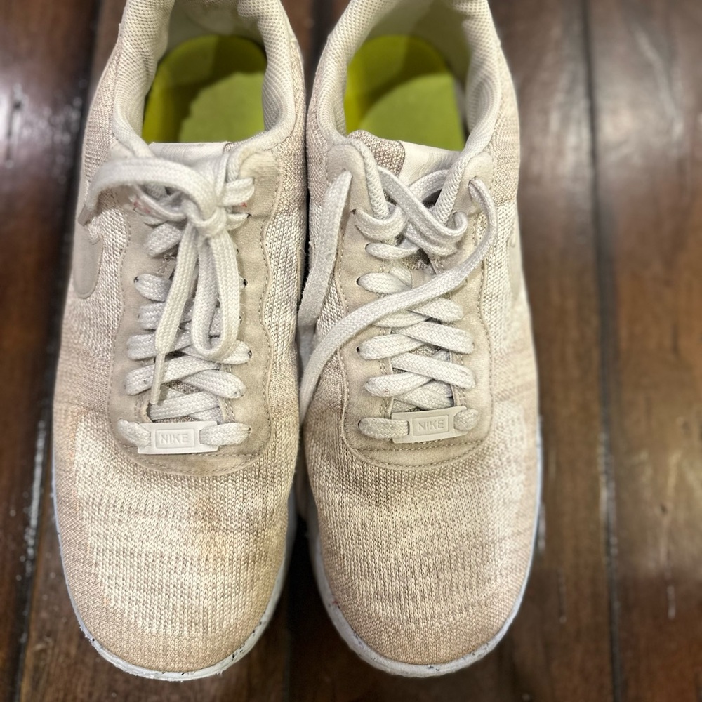 Nike Beige Knit Sneakers
